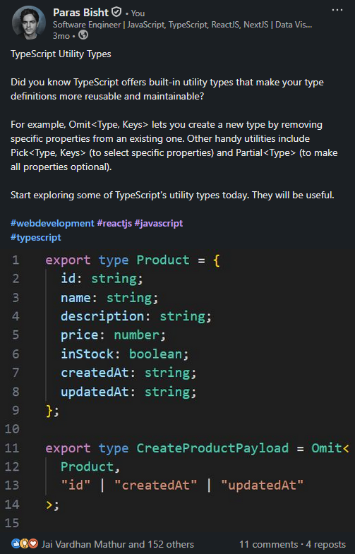 TypeScript Utility Types