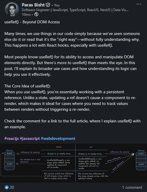 useRef() - Beyond DOM Access