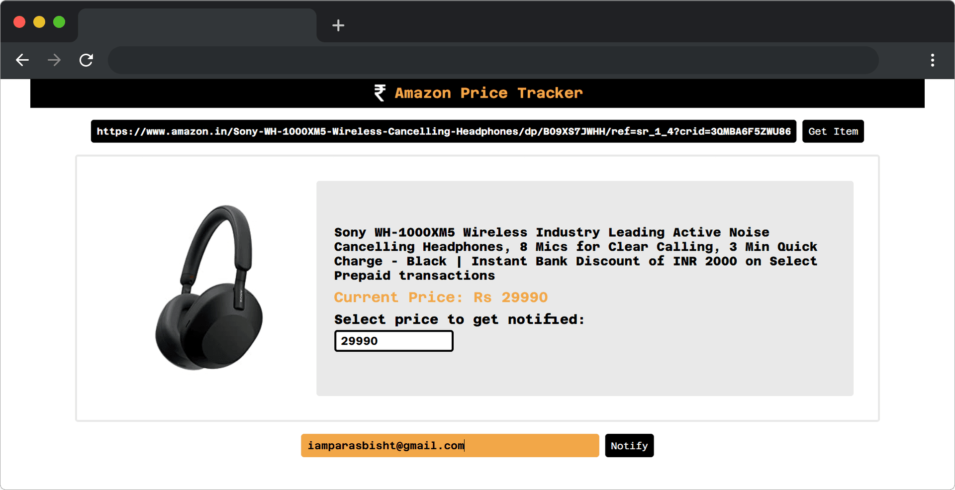 Amazon Price tracker